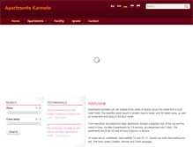 Tablet Screenshot of apartmani-karmelo.com